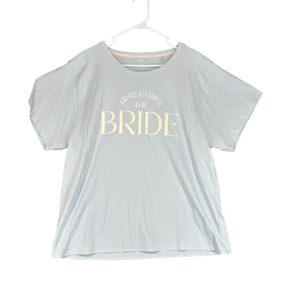 MisstoMrs‎ NWT Women’s 2XL T Shirt Here Comes The Bride Wedding Bachelorette